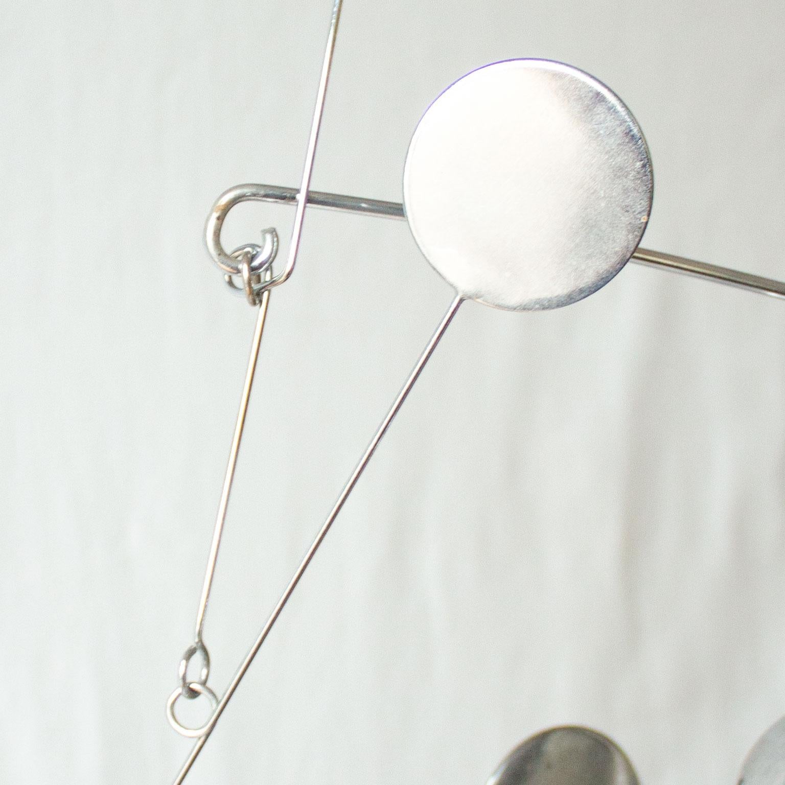 Late 20th Century Kinetic Stabile Mobile Sculpture Signed by Francois Collette from 1976