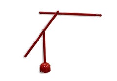 Kinetics Red "Mira" Lamp by Mario Arnaboldi for Programmaluce Mid Century Modern