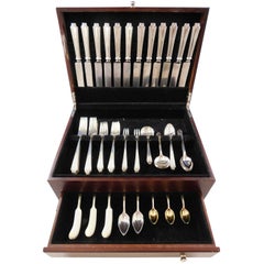 King Albert by Whiting Sterling Silver Flatware Service for 12 Set 108 pieces