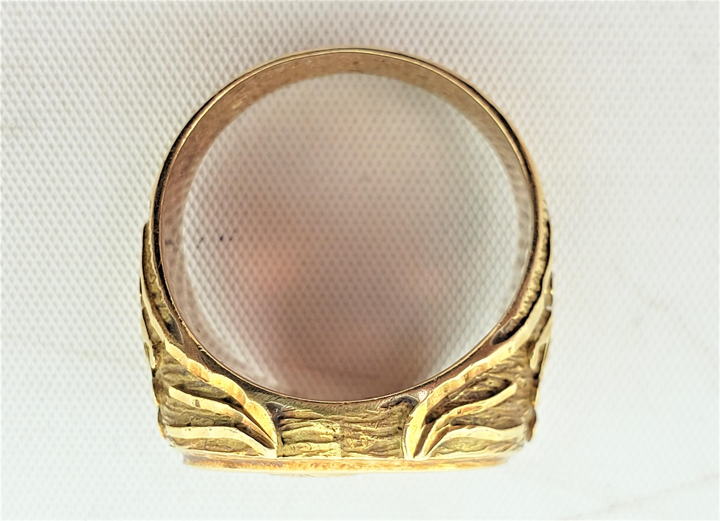 20th Century King Alphonso XIII & Queen Victoria Eugenie Commemorative 18 Karat Gold Ring