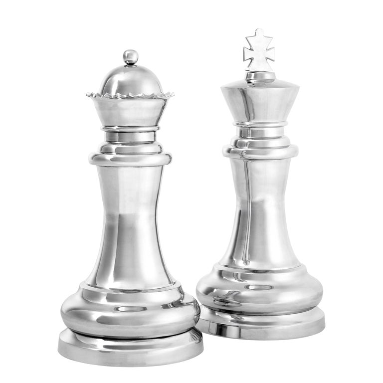 King And Queen Chess Piece Sculptures For Sale At 1stdibs