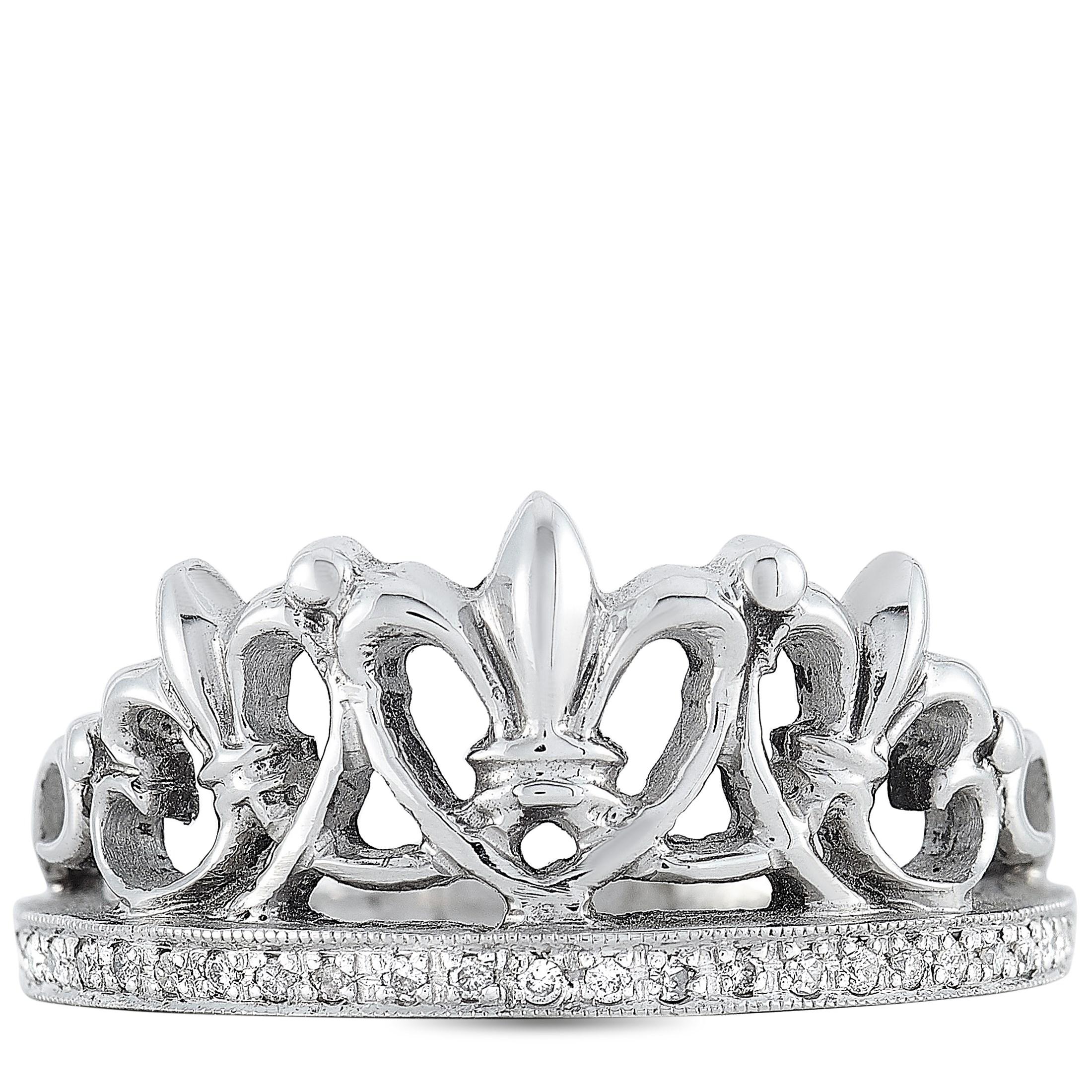 tiara ring white gold