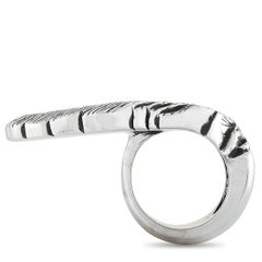 King Baby Raven Feather Silver Ring