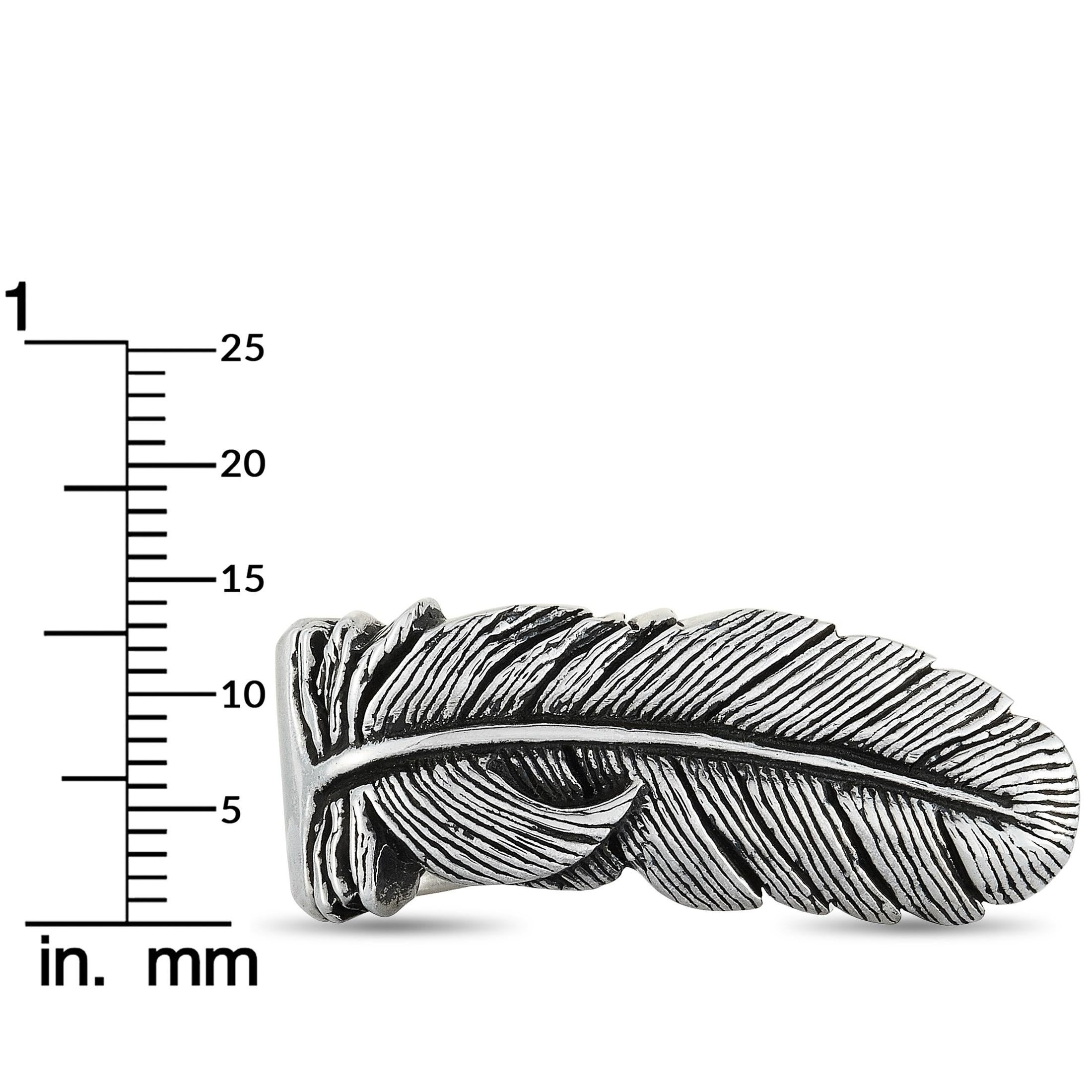 raven feather ring
