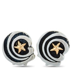 King Baby Silver Eagle Star Cufflinks