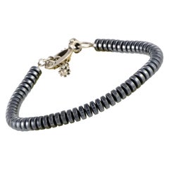 King Baby Sterling Silver and Hematite Bracelet