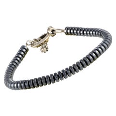 Used King Baby Sterling Silver and Hematite Bracelet