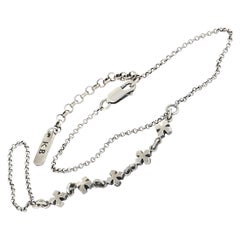 Used King Baby Sterling Silver Cross Chain Bracelet