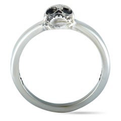 King Baby Sterling Silver Hamlet Skull Ring