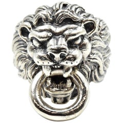 King Baby Sterling Silver Lion Ring