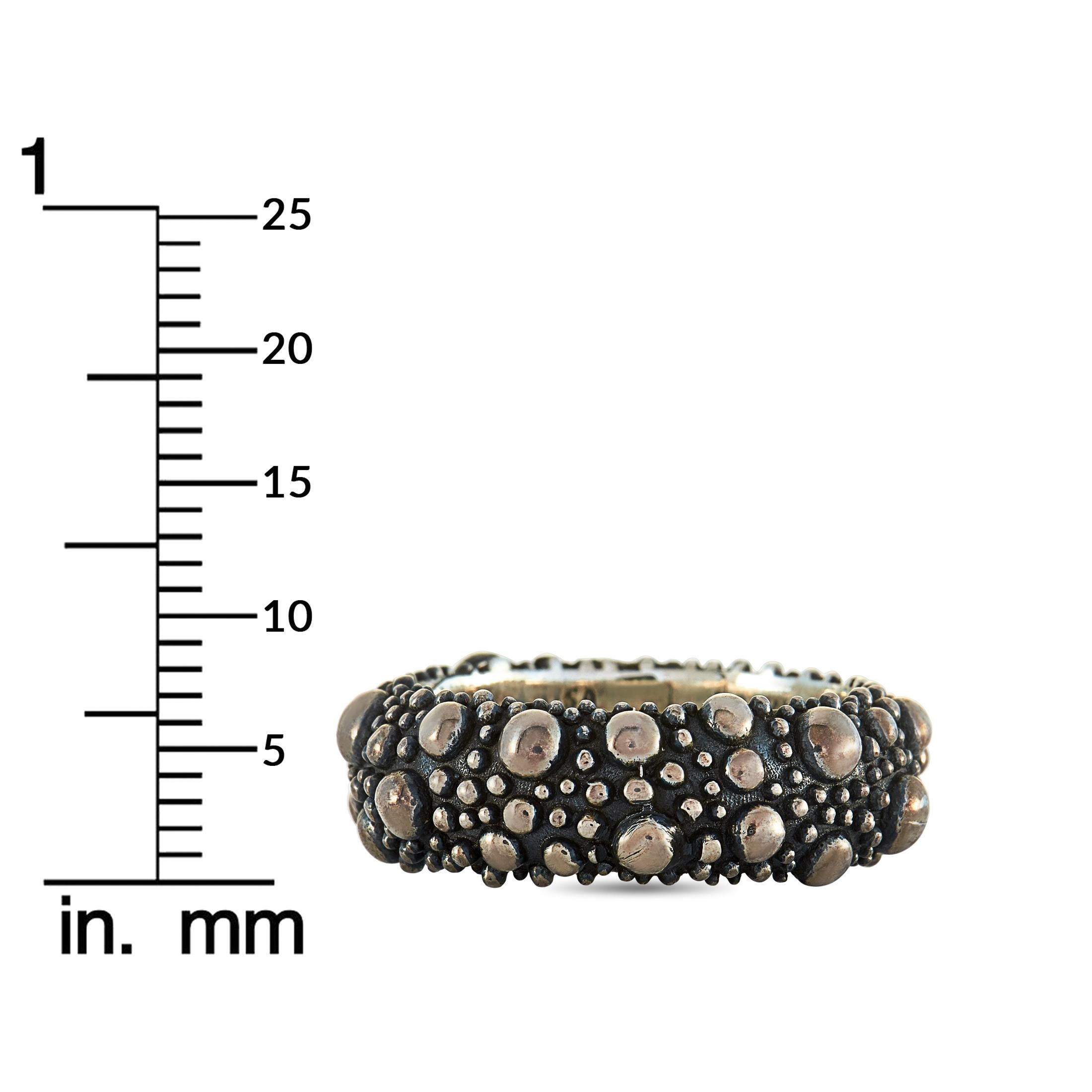 King Baby Sterling Silver Stingray Texture Ring 1