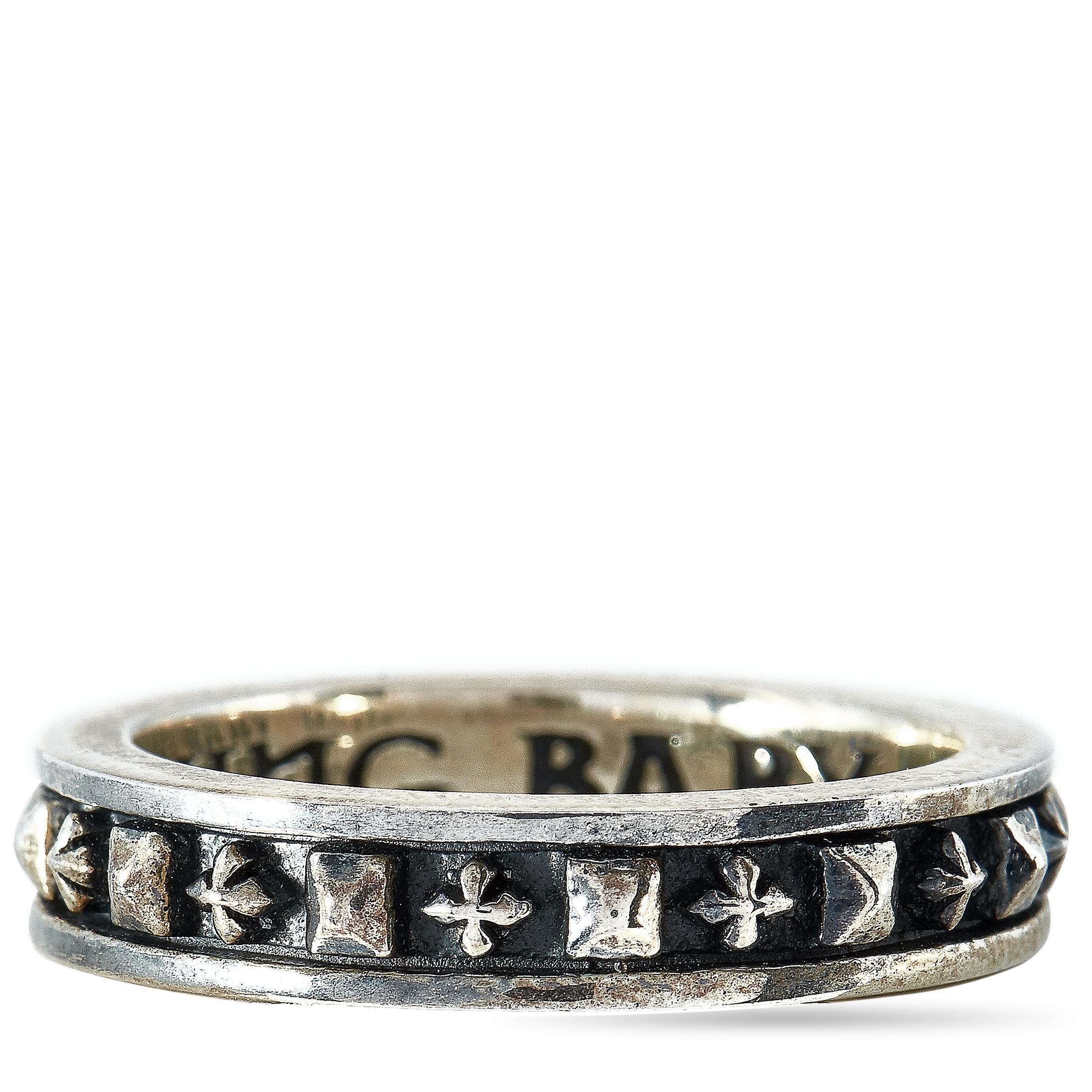 King Baby Sterling Silver Studded Stackable Ring 1