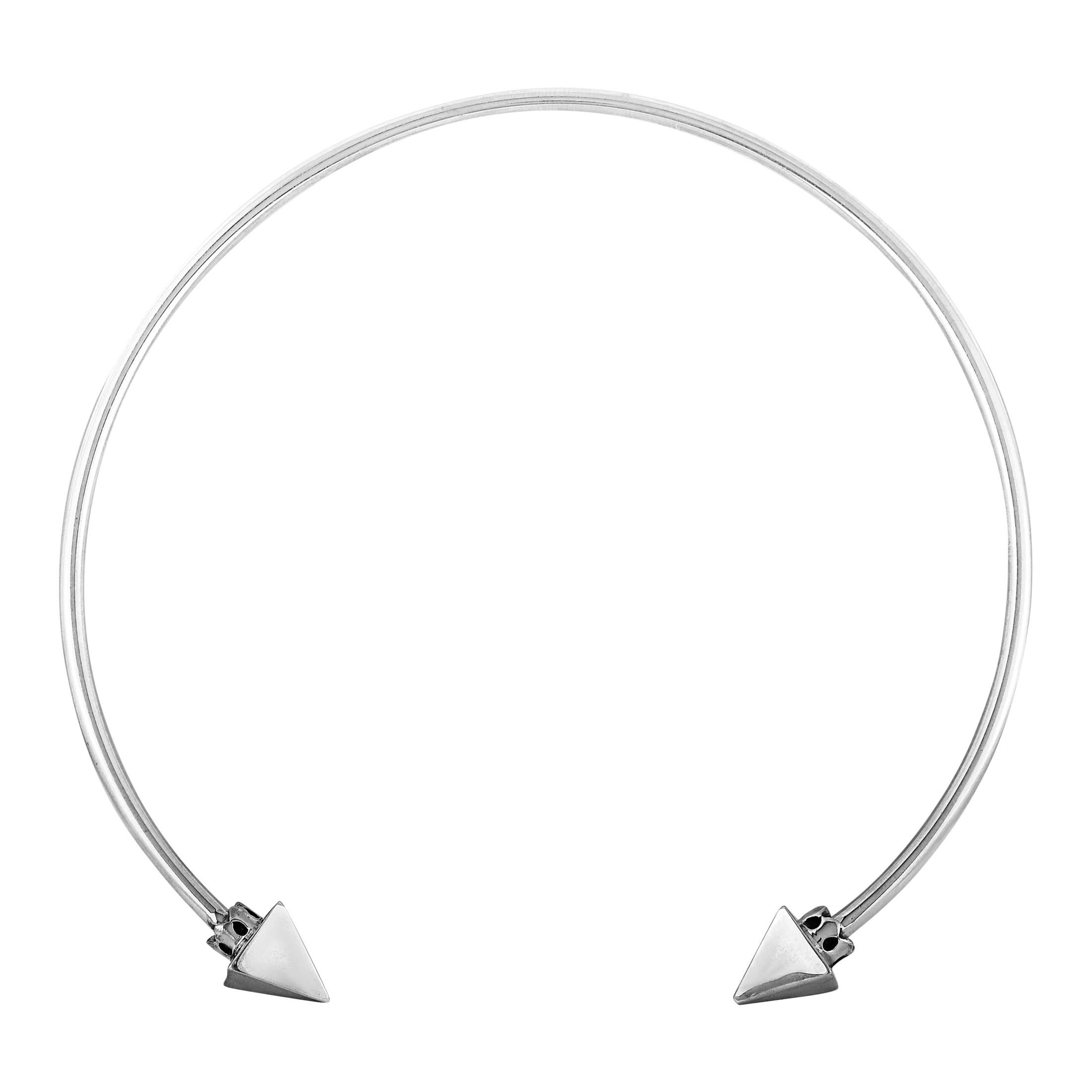 Taxco D. Molina Sterling Silver Skeletal Fish Choker Necklace at 1stDibs