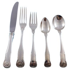 King by Kirk Stieff Sterling Silver Flatware Set Service 42 Pieces No monograms