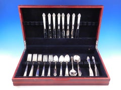 King Cedric von Oneida Sterling Silber Besteck Service für 8 Set 48 Pieces
