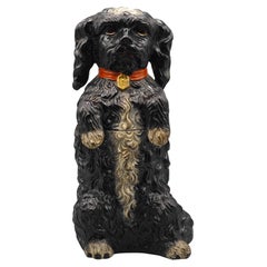 King Charles Spaniel ceramic pot by  Bernhard Bloch, late 19th century