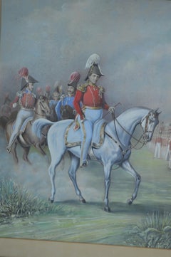 King Christian the VIII Watercolor Lithography