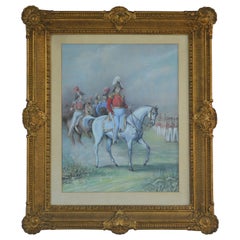 King Christian the VIII Watercolor Lithography