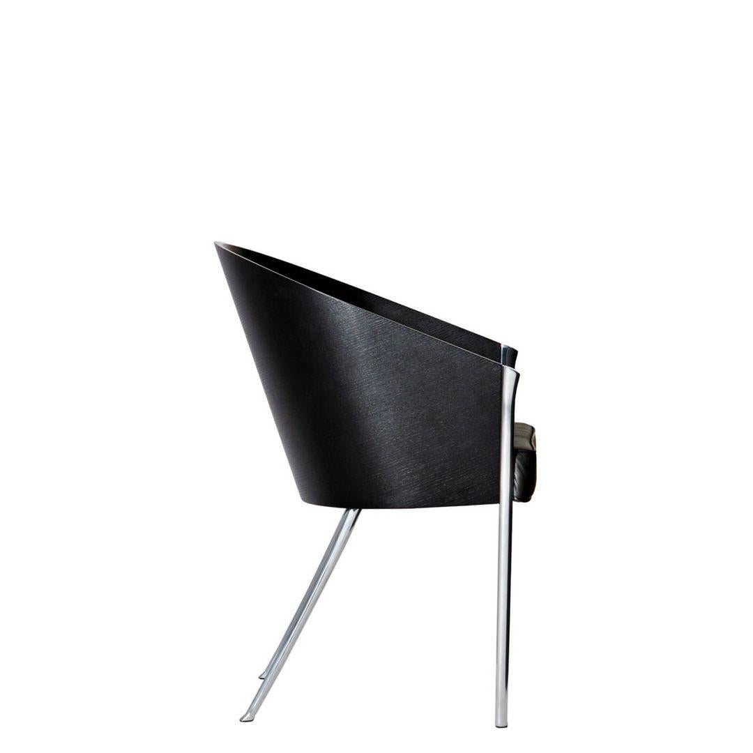 Italian King Costes Armchair Black Ebonized Mahogany By Driade