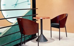 „King Costes“ geschwungener Mahagoni- Sperrholzsessel von Philippe Stark für Driade