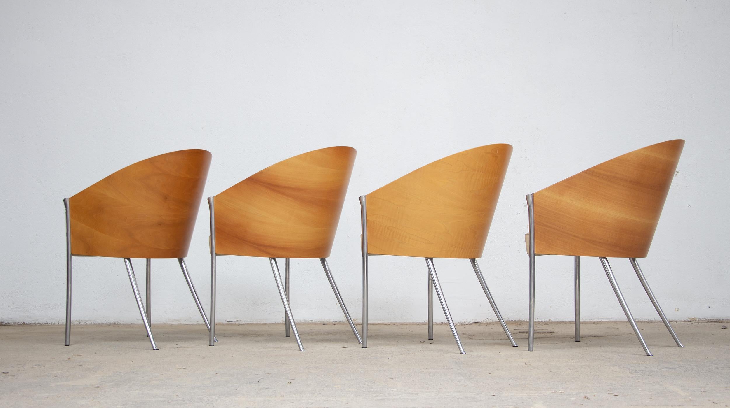King Costes Dining chairs by Philippe Starck for Driade Aleph In Good Condition In LYON, FR