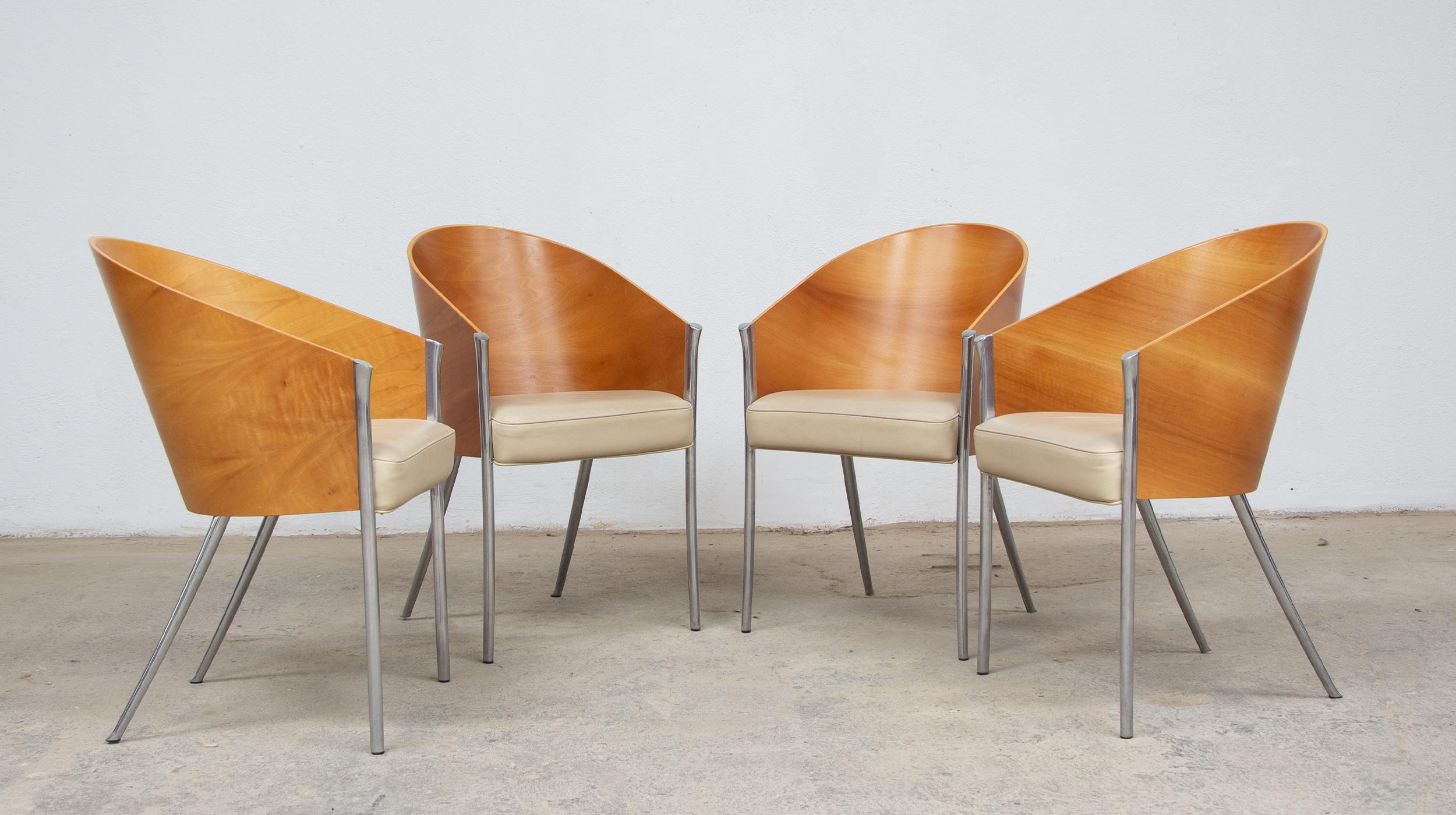 Late 20th Century King Costes Dining chairs by Philippe Starck for Driade Aleph