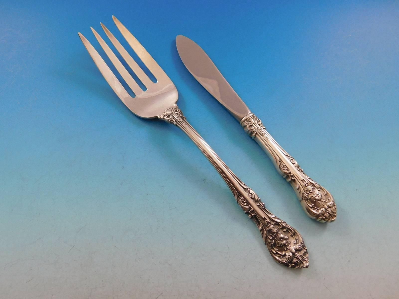 20th Century King Edward by Gorham Sterling Silver Flatware Set 8 Service 39 Pcs Place Size For Sale