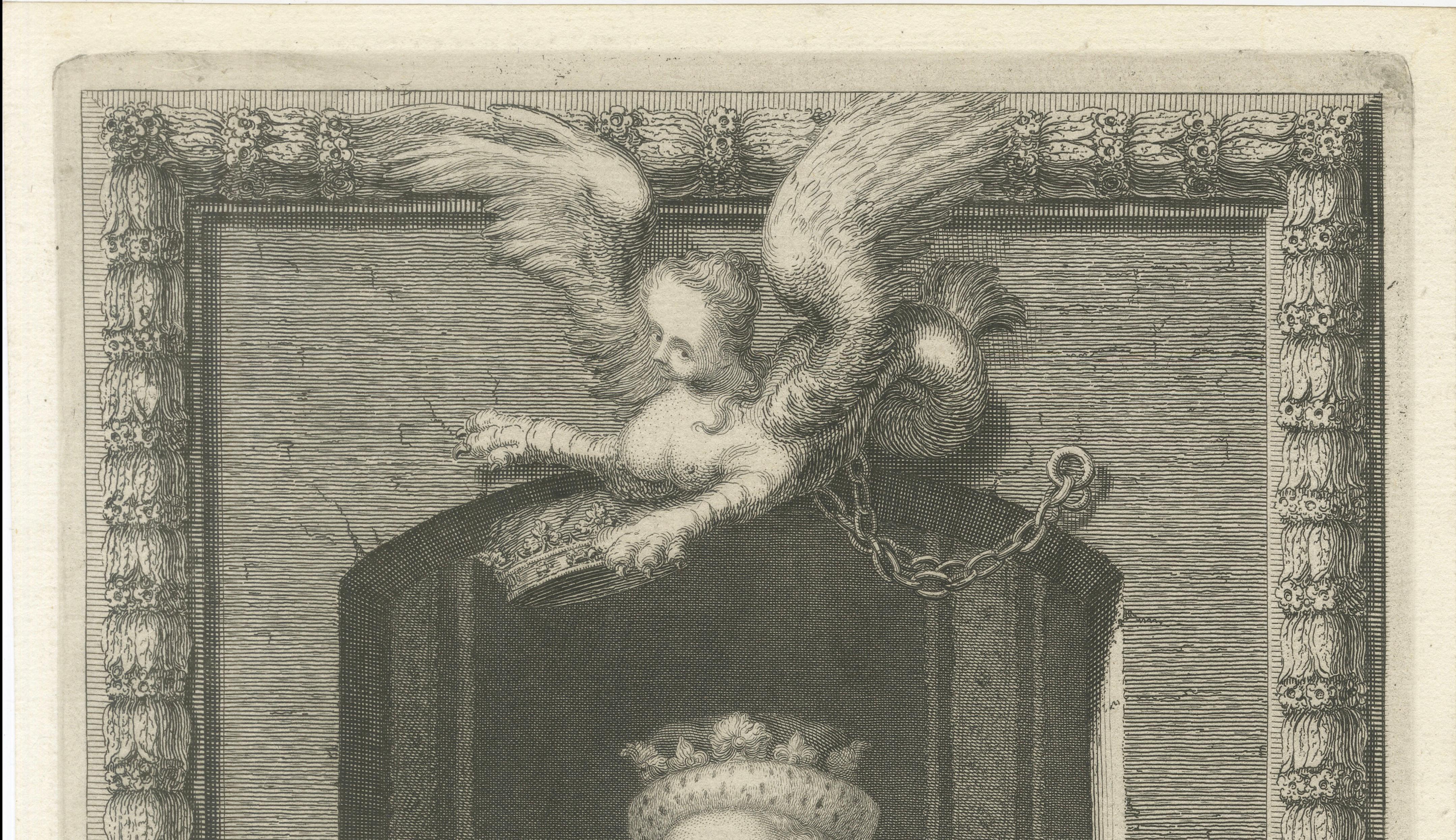 King Edward V Portrait Engraving, Princes in the Tower, Vertue, c.1732