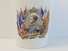 King Edward V111  Royal Commemorative Pottery Beaker, May 12th 1937