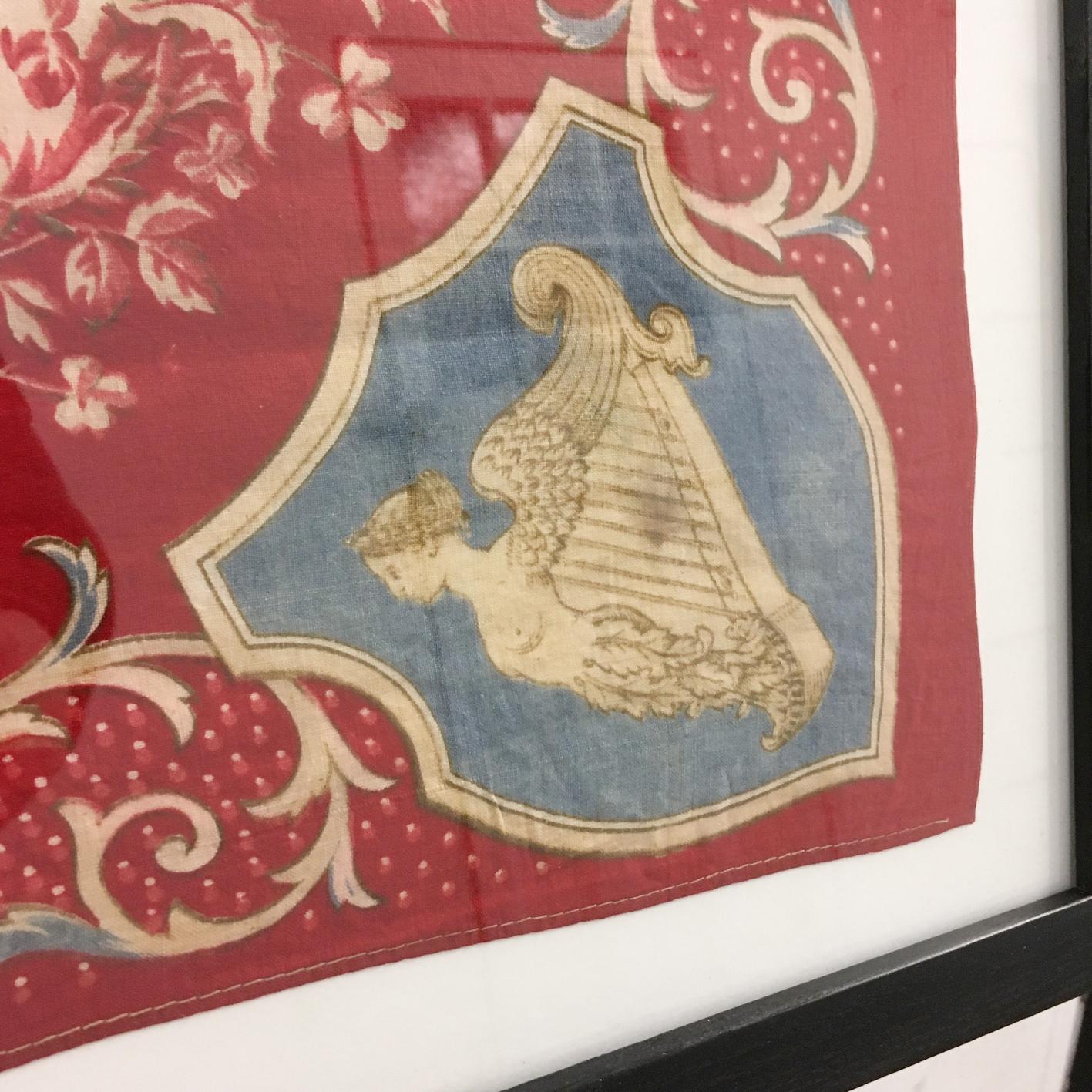 King Edward VII Coronation, June 1902 Framed Red Flag For Sale 2