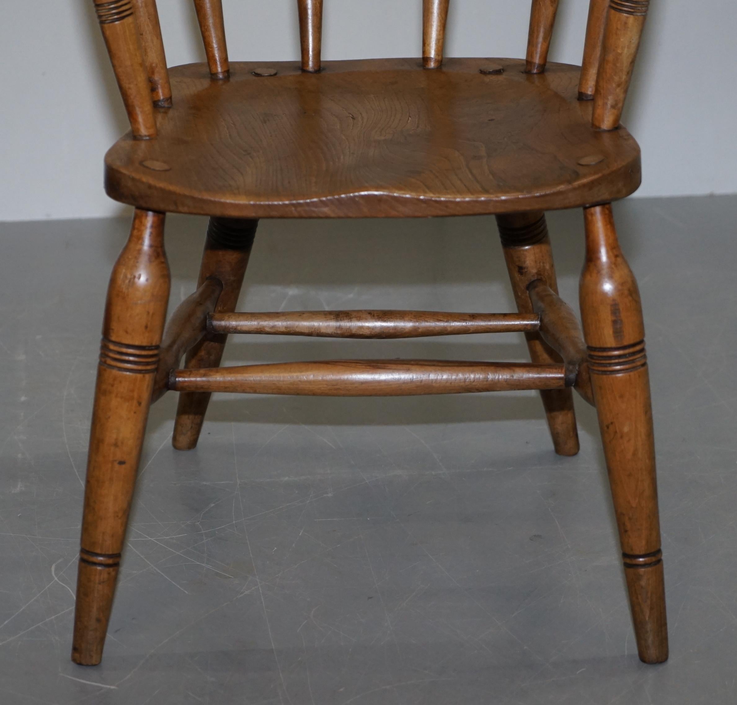King Edward VII Crown Estate Stamped Captains Armchair O'Haines High Wycombe For Sale 2