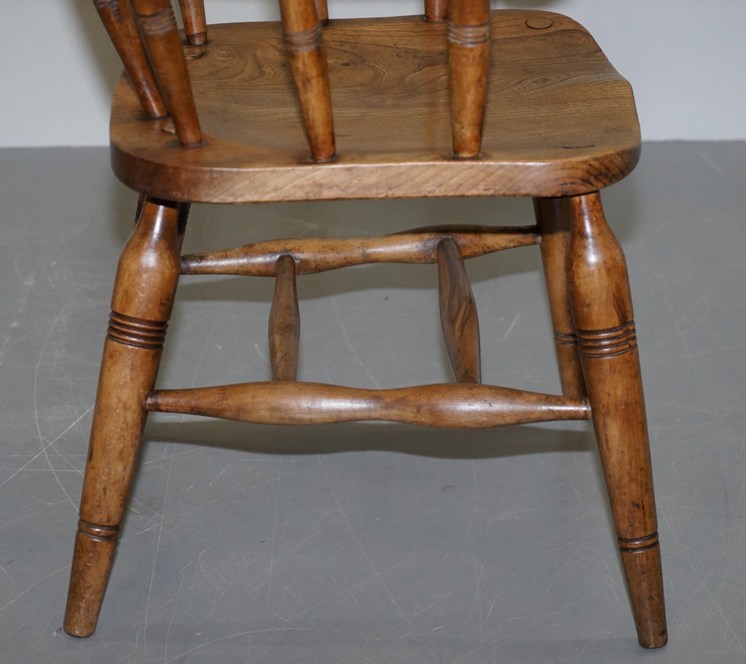 Fauteuil de capitaine du roi Édouard VII estampillé de la succession de la couronne O'Haines High Wycombe en vente 5