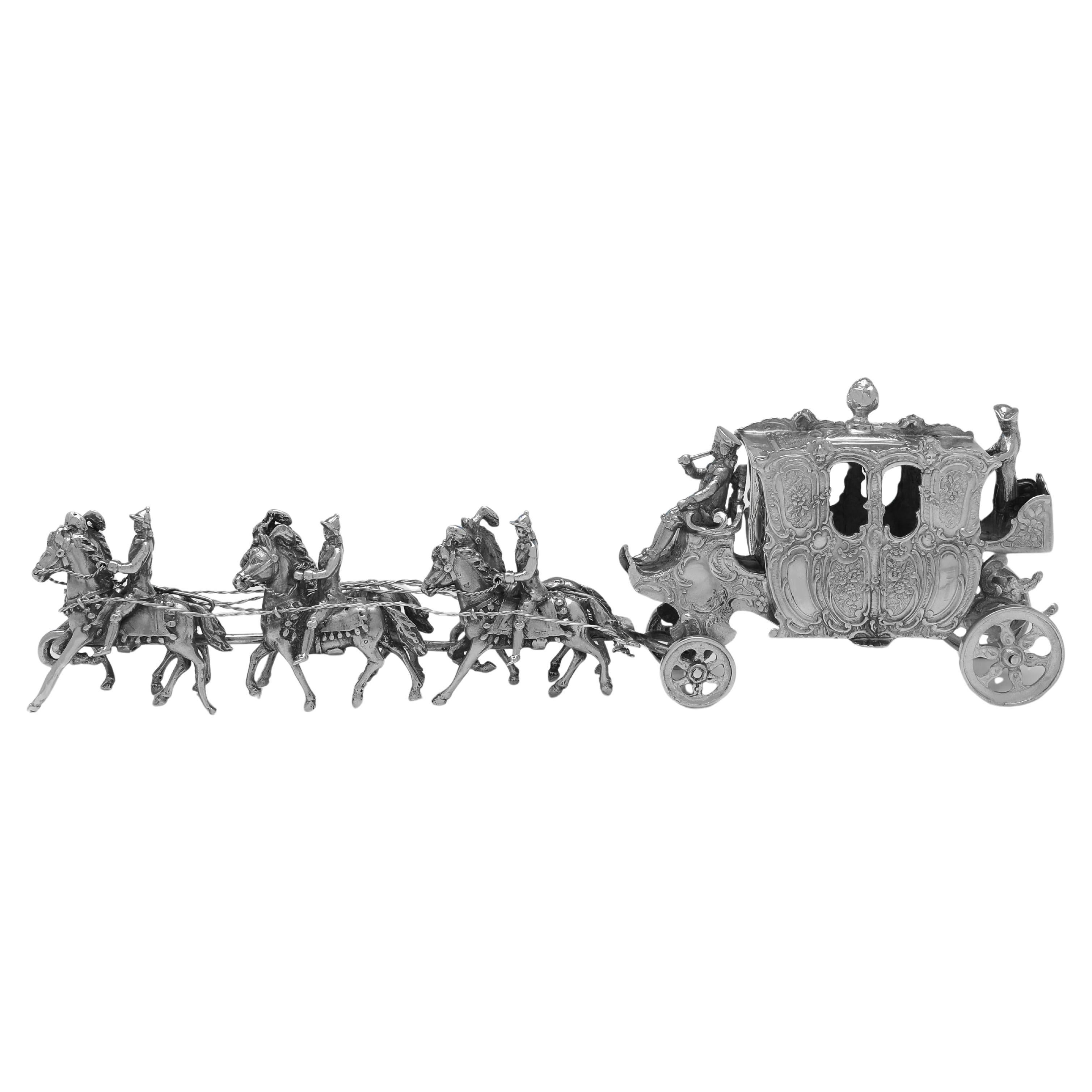 König Edward VII. Königliche Krönungskutsche mit Pferden - hergestellt in London 1901