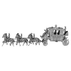 Carrozza e cavalli dell'incoronazione reale di Re Edoardo VII - realizzata a Londra nel 1901