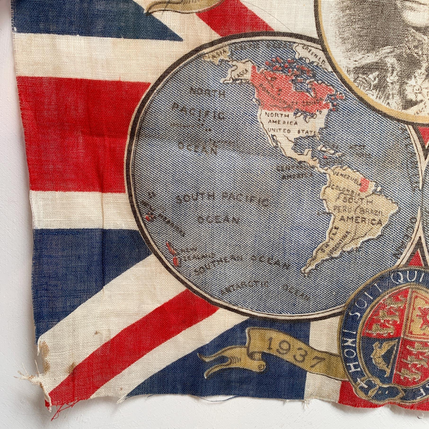 English  King Edward VIII Coronation Flag 1937 For Sale