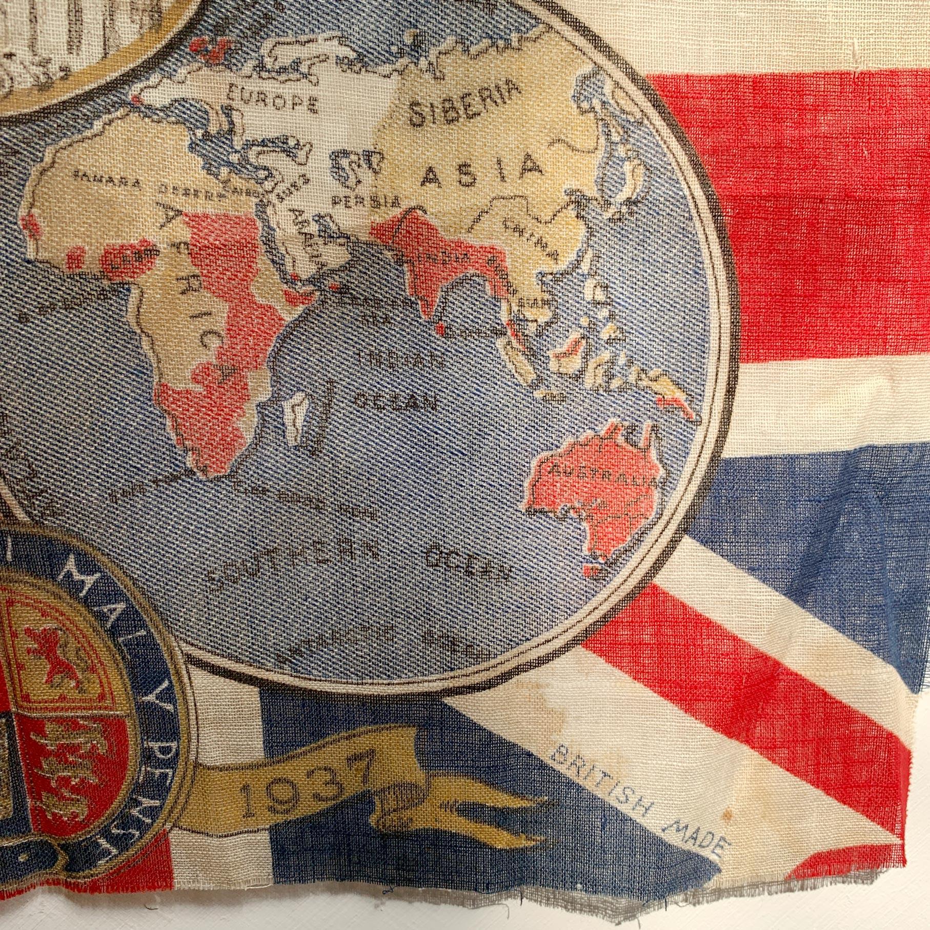 Mid-20th Century  King Edward VIII Coronation Flag 1937 For Sale