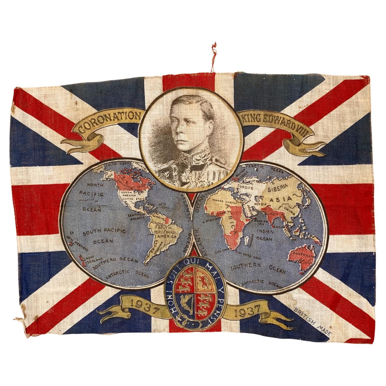  King Edward VIII Coronation Flag 1937
