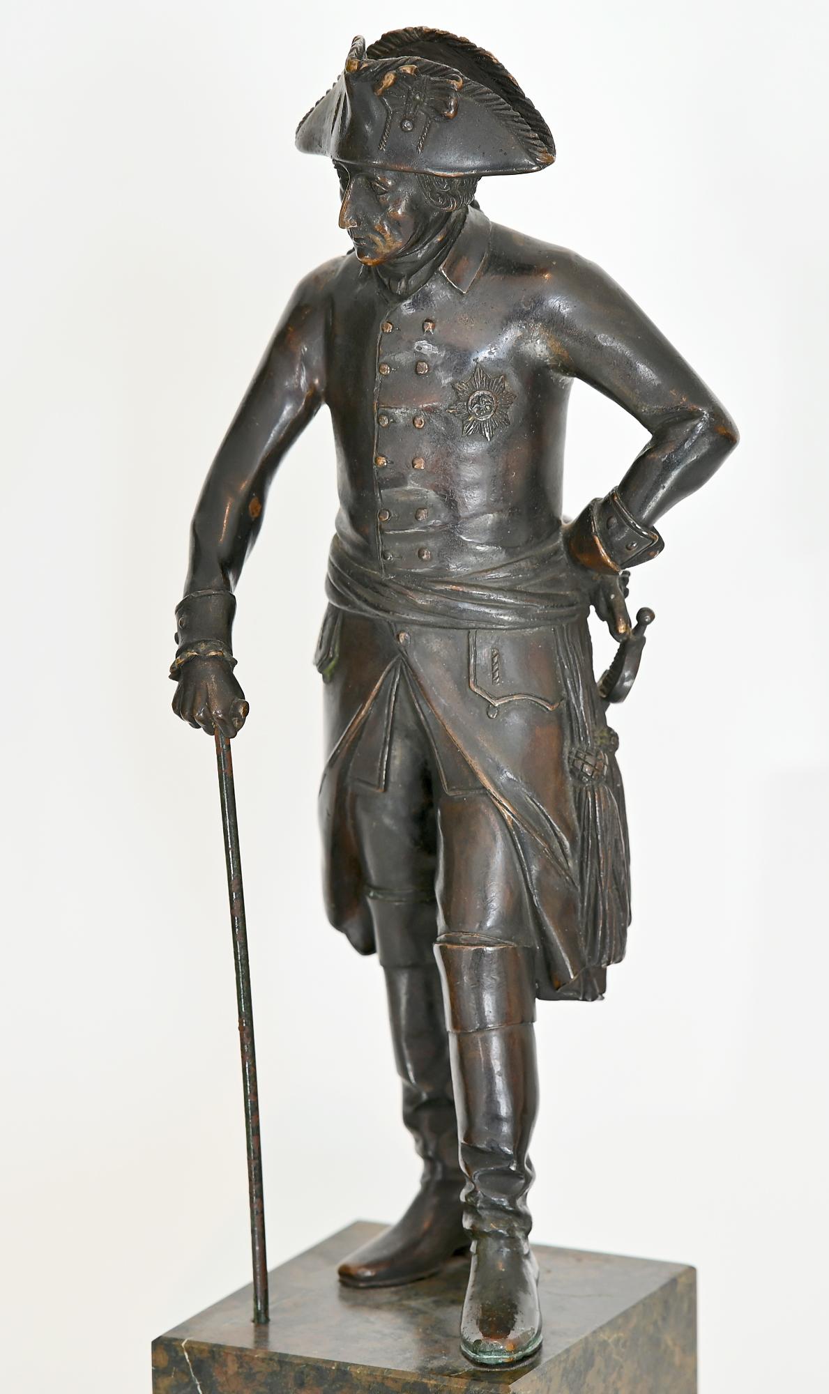 Statuetta del re Federico II di Prussia, Friedrich der Große, 