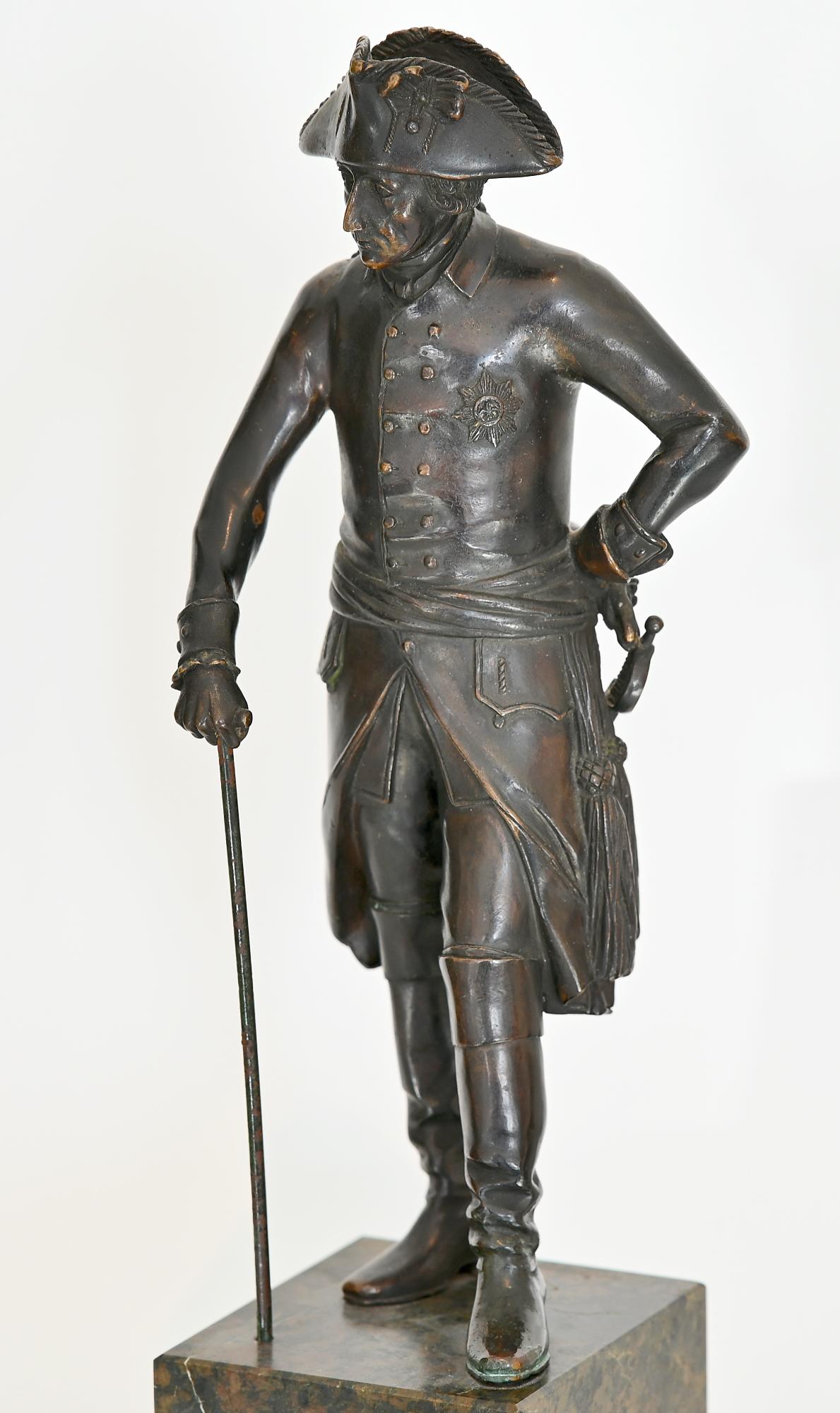 Statuette of King Frederick II of Prussia, Friedrich der Große, 