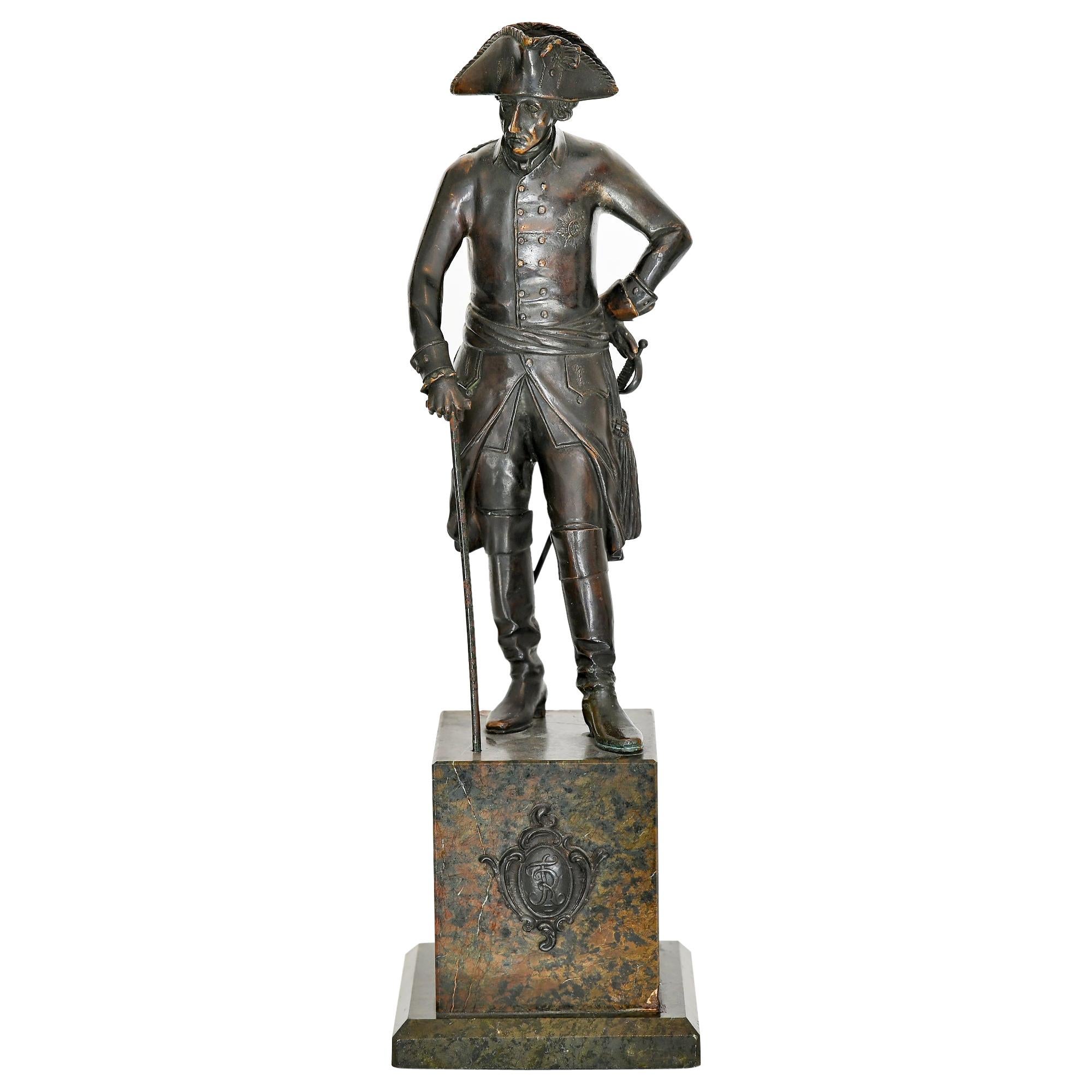 King Frederick the Great of Prussia Christian Daniel Rauch Bronze, Germany For Sale