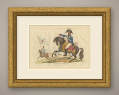 King Frederick William III Pointing from a Rearing Black Horse, 1815