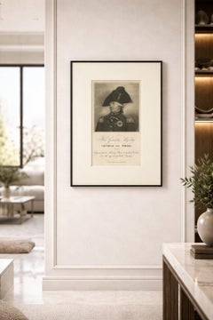 King George III Portrait, British Monarch, Military Engraving, 1812