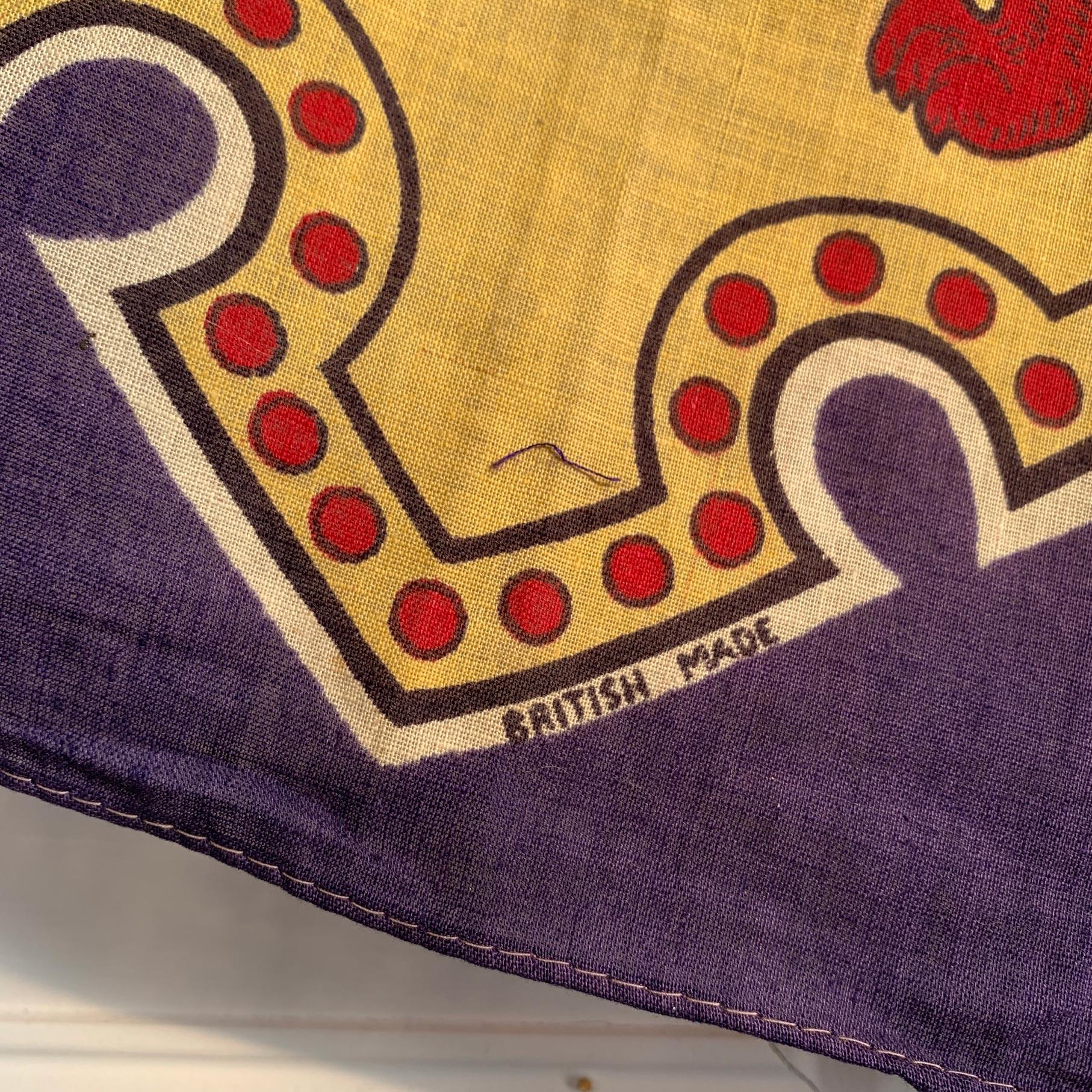 Coton Drapeau de couronnement du roi George VI 1937 en vente