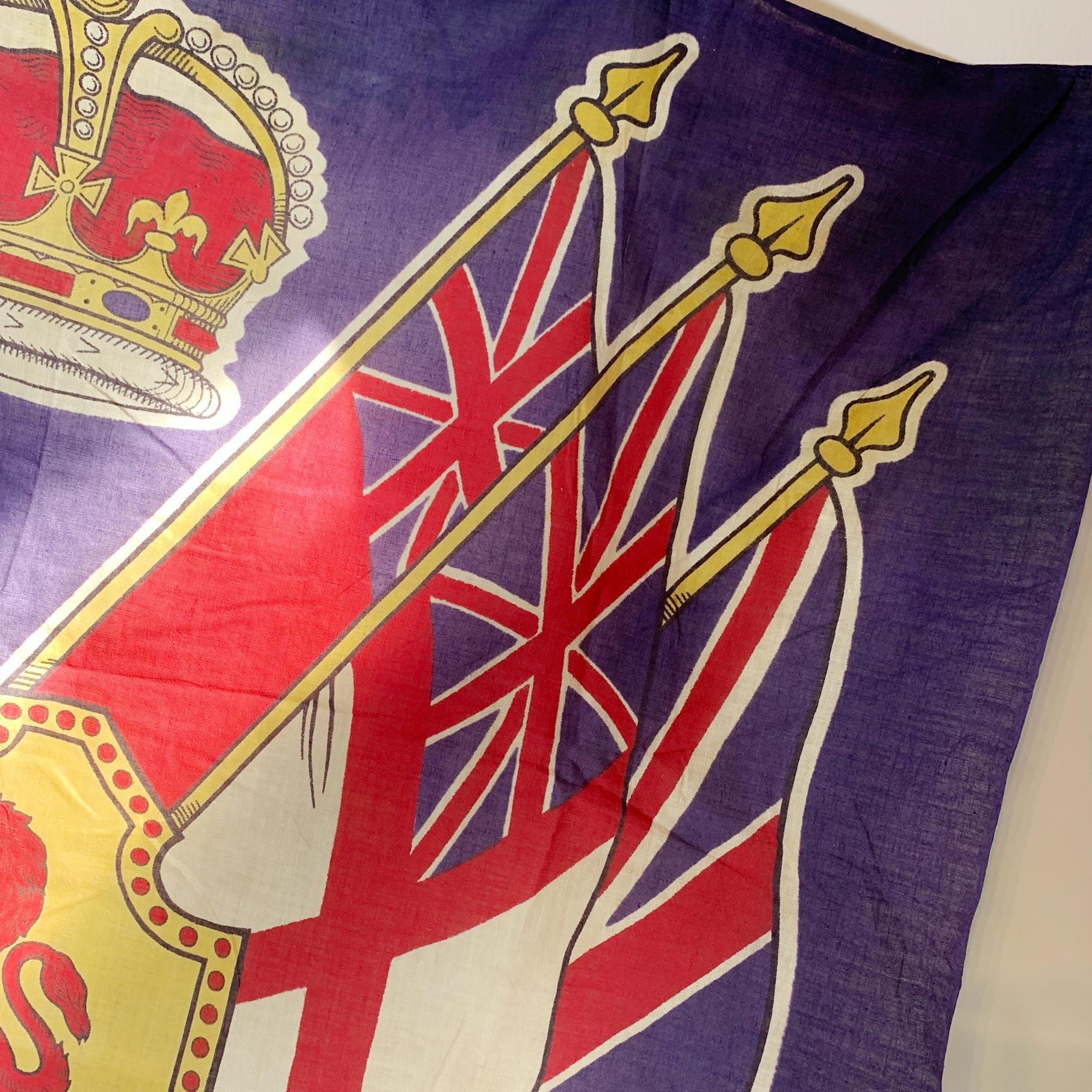 Mid-20th Century King George VI Coronation Flag 1937 For Sale