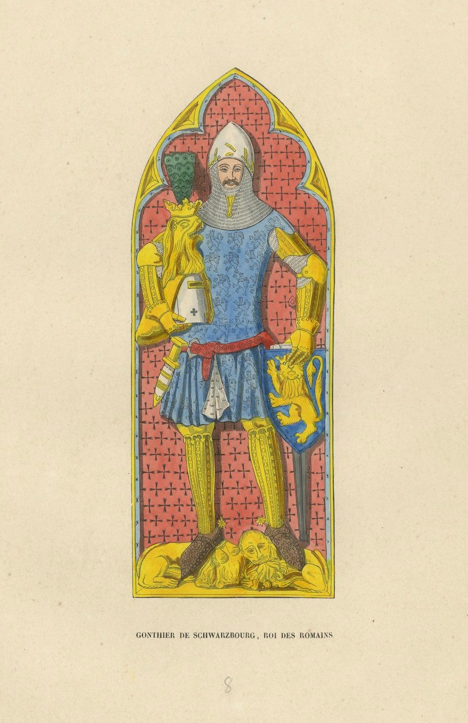 Paper King Günther von Schwarzburg: The Warrior Monarch, 1847 For Sale