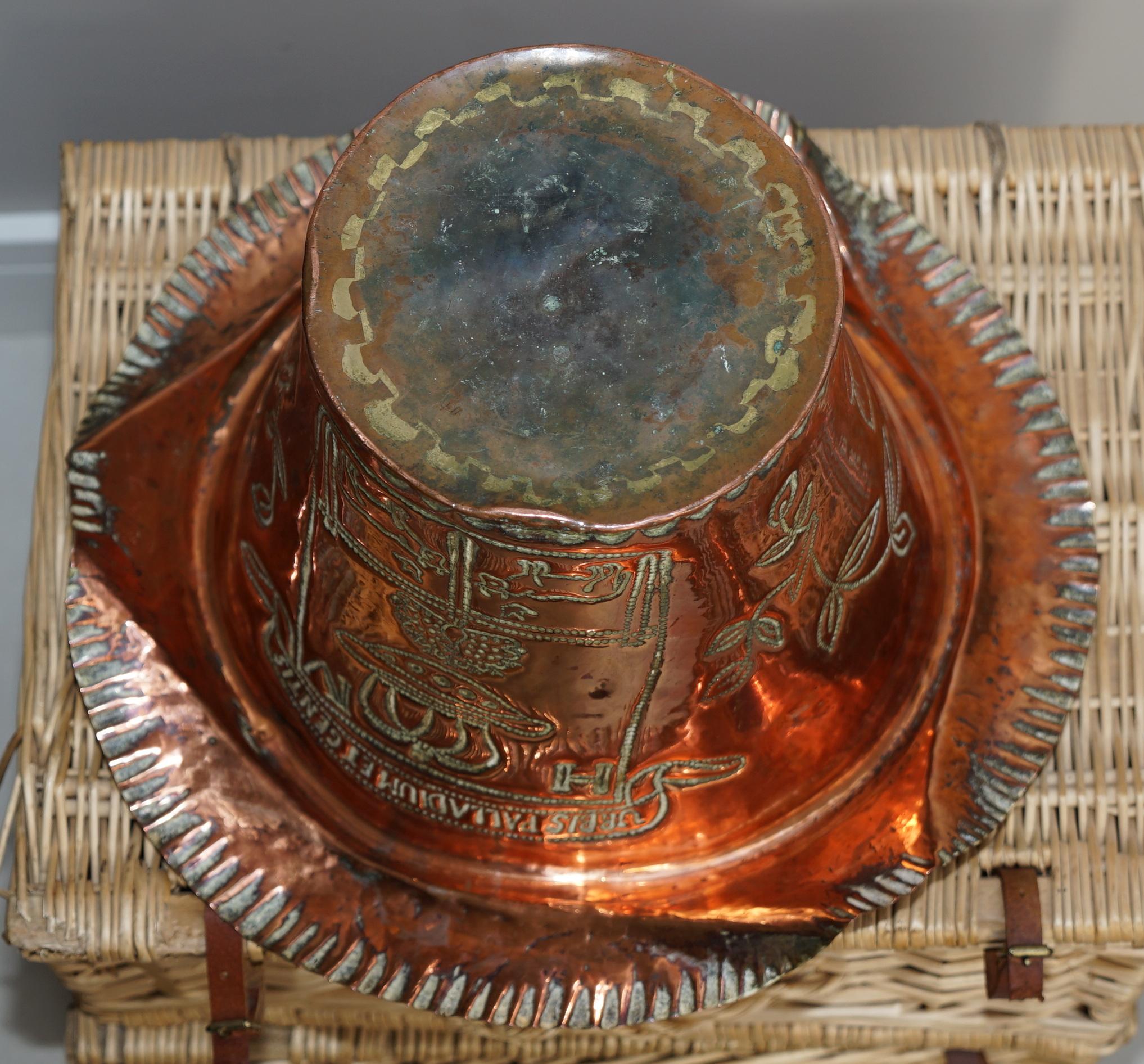 Armoiries du roi Henri IV Armoiries françaises Seau à glace de campagne en cuivre en vente 11