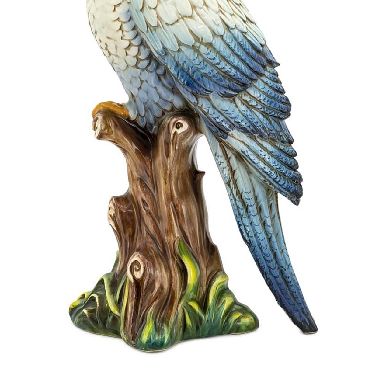 König Hoch Papagei Skulptur (Italienisch) im Angebot