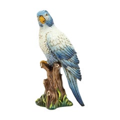 Antique King High Parrot Sculpture