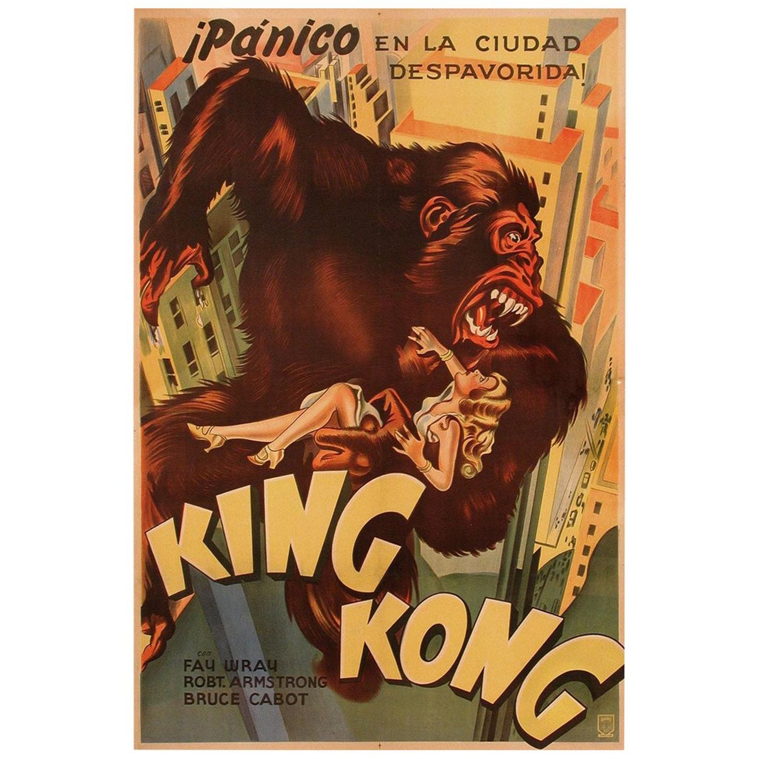 King Kong, 1933 For Sale at 1stDibs | king kong poster, original king kong  movie poster 1933 for sale, king kong original poster