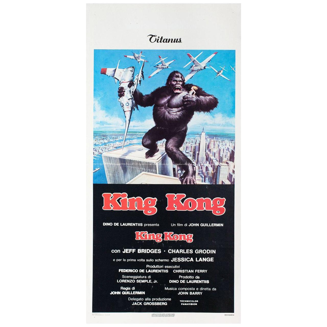 King Kong 1976 Italian Locandina Film Poster